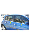 Renault Megane 2 Krom Cam Çıtası 4 Prç. 2002-2009 P. Çelik (HB)