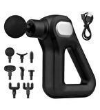 Gri LCD Sporcu Egzersiz Masaj Aleti 8 Başlıklı KH-750 (2818)