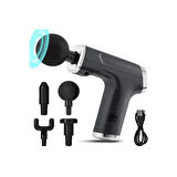 Mini Profesyonel Şarjlı Masaj Aleti 4 Başlıklı KH-800 (2818)