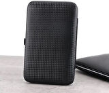 18 Parça Manikür Pedikür Set Kutusu Çelik Deri Çantalı Bakım Seti (2818)