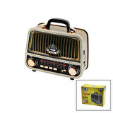 TYPC-E SARJLIBLUETOOTHİBRELİ FM RADYO MP3 USB - TF PLAYER4V OUT- AUX IN RT-770 (2818)
