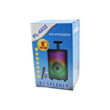 BLUETOOTH MİKROFON - KUMANDALI SPEAKER IŞIKLI 2400mAH 256x228x421MM 20W - 100HZ-20KHZ - 85dB PL-4432 (2818)