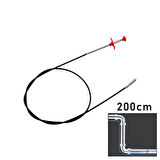 200CM YAYLI - KISKAÇ LAVABO - GİDER VB.TEMİZLEME - ÇOK AMAÇLI ÇUBUK (2818)