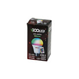 12W KUMANDALI RGB=RENKLİ LED AMPUL E27 5450 LUMEN 6500K 15000 SAAT ÖMÜR (2818)