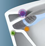 Ördek Tasarımlı Silikon Tuvalet ve İnce Detay Fırçası (2818)