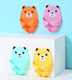 Ayıcık Desenli Çok Amaçlı 4 lü Fiş Tutucu (2818)