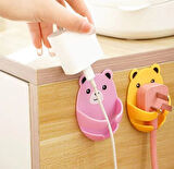 Ayıcık Desenli Çok Amaçlı 4 lü Fiş Tutucu (2818)