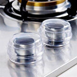 Isıya Dayanıklı Plastik Ocak Düğme Koruyucu Düğme Kilidi Emniyet Düzeneği (2818)