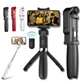 Selfie Stick L01 Bluetooth Kumandalı Selfie Çubuğu Tripod Monopod (2818)