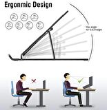 7 Kademeli Ayarlı Katlanabilir Laptop Tablet Standı Siyah (2818)