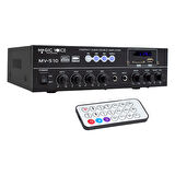 MV-510 50 WATT USB/SD/BLUETOOTH 2 MİK.,ECO LU+2SD 2061*2 Lİ,UK LI GİRİŞLİ HAT TRAFOLU ANFİ