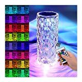 Kristal Elmas Masa Lambası 16 Renk USB Şarjlı Dokunmatik (2818)