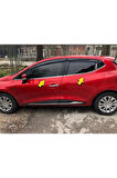 Renault Clıo 4 Hb Krom Cam Çıtası 8 Prç. 2012 - 2019 P.çelik