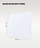 48W 60X60 Backlight Led Panel Armatür Beyaz Işık 2 Adet