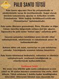 Zenso Doğal Tütsü Palo Santo Tütsü -Ağaç Tütsü-  30gr (Peru Sertifikalı, %100 doğal sürdürülebilir)