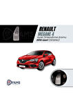 Renault Megane 4 Sedan 2016+ üzeri Uyumlu  Özel Desenli Krom Ayak Dinlendirme Pedalı Ayak dayama