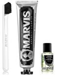 Marvis Meyankökü Özlü Diş Macunu 85 ml + Yumuşak Diş Fırçası + Konsantre Ağız Gargarası 30 ml