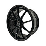 Motec MCR2 Ultralight Gloss Black 8,5x19 5x112 ET38 Ø65.5 Takım Jant (4 Adet)