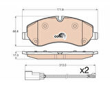 ÖN BALATA FORD TRANSIT V363 14> -TRANSIT CUSTOM 2.2 TDCI 12