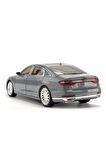 Audi A8 Araba Audi A8 Long Quattro 1:24 Diecast Metal Model Araba Koleksiyon Araba Sesli Işıklı