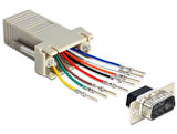 9 pin Erkek rj45 d-sub modular adaptör
