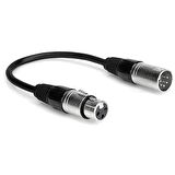 5-Pin XLR Erkek to 3-Pin XLR Dişi DMX Adaptör Kablo 1 metre