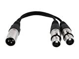 Xlr Y kablo ( 1 erkek-2 dişi)