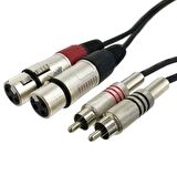 Xlr Dişi-Rca Kablo 3 metre
