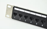 24 Port Pach Panel Modüler Dİşi-Dişi Ara Keystone Jacklı