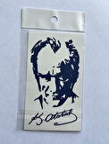 Atatürk küçük Boy 11x8 cm Yarı Kalıcı Geçici Dövme Yapıştırma Dövme