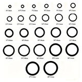 Powermaster PM-28533 800 Parça Kauçuk Conta Halka Seti O-Ring Nitril NBR Su Geçirmez