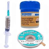 Krem Lehim Solder Paste 183°C NoClean Sn63/Pb67 42G Lehim Toplama CP-3515 Emme Teli 3,5mm