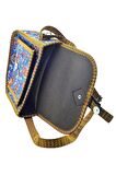 Kilim Desenli Otantik Renkli Omuz Askılıklı Iki Gözlü Kadın Çanta No2 Bb