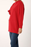 Kırmızı-Reglan Kol Sweat
