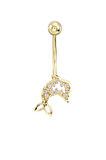 Yunus Model Altın Göbek Piercing