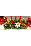Yılbaşı centerpiece masa mumluk