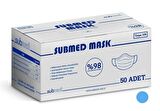 SUBMED 3 KATLI 50 Lİ BEYAZ MASKE