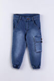 Erkek Çocuk Jogger Kargo Cepli Kot Pantalon