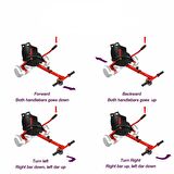 Hoverkart Go Kart 6.5 "8.5" 10 "Scooter Hoverboard için Ayarlanabilir Hover GoKart Kırmızı