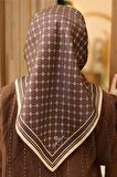Silk Home Twill İpek Eşarp Kahverengi11393-03