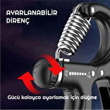 Sayaçlı El Yayı 5-60 Kg Ayarlanabilir Bilek Kas Güçlendirme Aleti Kaydırmaz Egzersiz 1-Adet