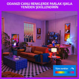 Philips Smart LED Ampul A60 E27 60W Eşdeğer RGB - Google Home, Alexa, HomeKit ve Matter uyumlu
