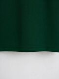 Unisex Oversize Bisiklet Yaka Düz Basic T-Shirt - KOYU YEŞİL