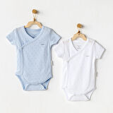 Andywawa AC25555 Jacquard Basic 2'Li Zıbın Body Blue White