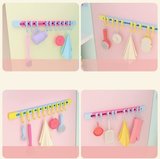 10 Kancalı Raylı Mutfak ve Banyo Düzenleyici Askı 30 cm (2)