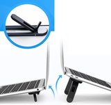 2 Kademeli Katlanabilir ve Yapışkanlı Laptop Standı Siyah (2)