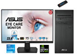 Asus Expertcenter Intel I5 13500 8gb 2tb SSD 4GB/GTX1650 Fhd 23.8 Monitör WINDOWS11HOME Masaüstü Blgisayar F1S500TE-5135000020W24+ZETTAUSBBELLEK
