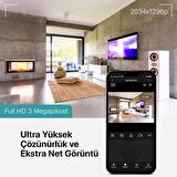 Ttec 360 Derece Hareket Sensörlü Çift Yönlü Hoparlör Gece Görüşlü Akıllı Kamera Bebek Telsiz Kamerası