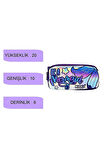 Lila Mermaid Yıldızlı Kız Okul Çantası Sırt Çanta ve Kalemlik 40 x 30x 15cm