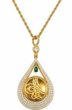 14 Ayar Royal Emerald Koleksiyonu Altın Kolye